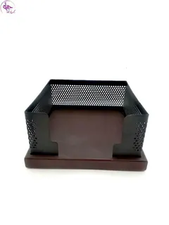 جای کاغذ یادداشت 10در10 چوبی گلدن هورس