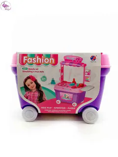 2016/100 ست آرایشی کالسکه ای چرخ دار برند yuehui toys
