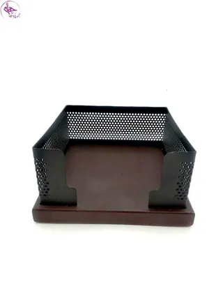 جای کاغذ یادداشت 10در10 چوبی گلدن هورس