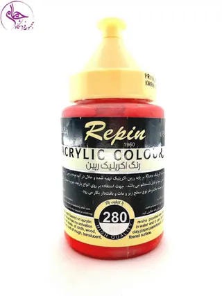 رنگ اکریلیک 280 میل رپین Scarlet Red کد 38