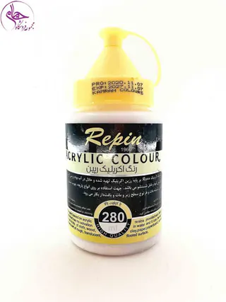 رنگ اکریلیک 280 میل رپین Titanium White کد 40