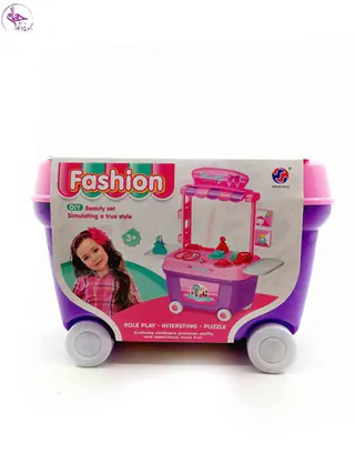 2016/100 ست آرایشی کالسکه ای چرخ دار برند yuehui toys