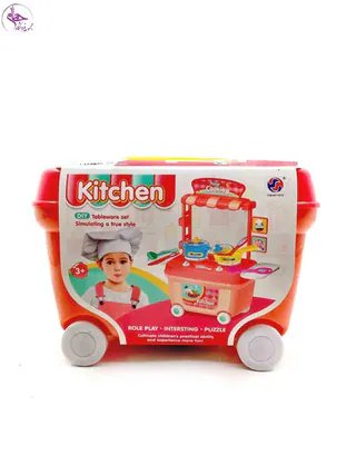 2016/98 ست آشپزخانه کالسکه ای چرخ دار برند yuehui toys