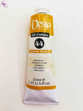 رنگ روغن 37میل وستا Yellow Ochre کد 44