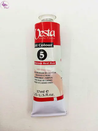 رنگ روغن 37میل وستا Cadmium Red Hue کد 5