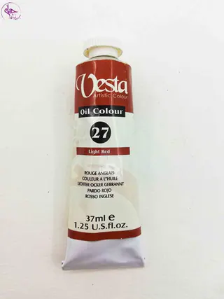 رنگ روغن 37میل وستا Light Red کد 27