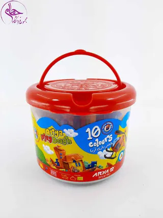 خمیر سطلی 10رنگ 1068 همراه DVD آریا