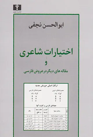 اختیارات شاعری و مقاله های دیگر در عروض فارسی