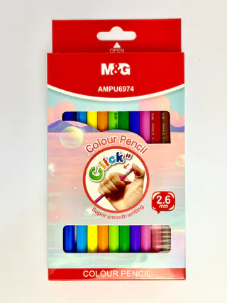 مداد رنگی اتودی 12رنگ جعبه مقوایی M*G