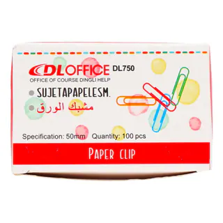 گیره کاغذ رنگی50میل دی ال750