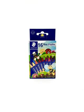 مداد شمعی16رنگ جعبه مقوایی استدلر کد 2200-16