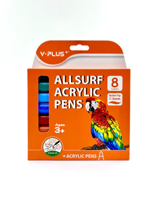 ماژیک اکرولیک 8رنگ Y-PLUS-240410