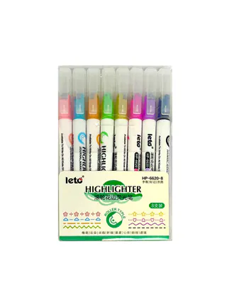 هایلایتر غلطکی 8رنگ 6620