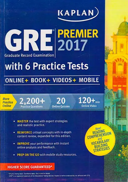 KAPLAN GRE PREMIER 2017 باCD