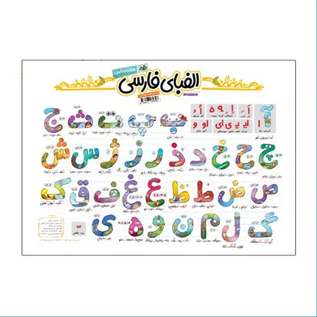 پوستر الفبای فارسی انتشارات نارنجی