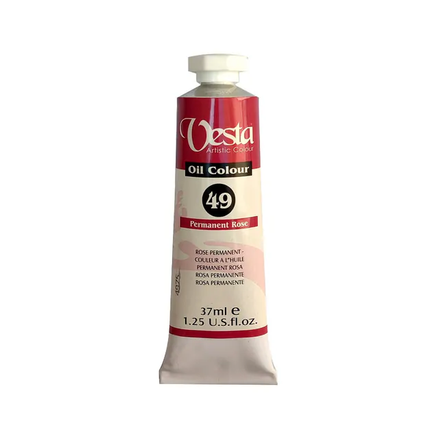 رنگ روغن 37میل وستا Permanent Rose کد 49