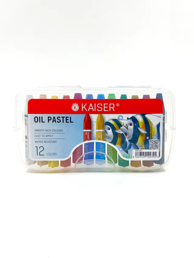پاستل 12رنگ طلقی کدSK460برند کایزر