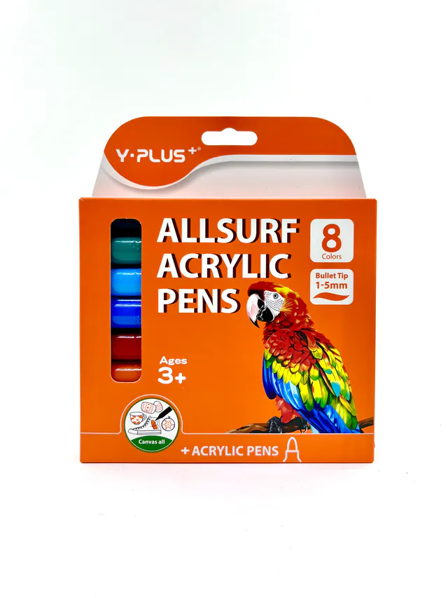 ماژیک اکرولیک 8رنگ Y-PLUS-240410